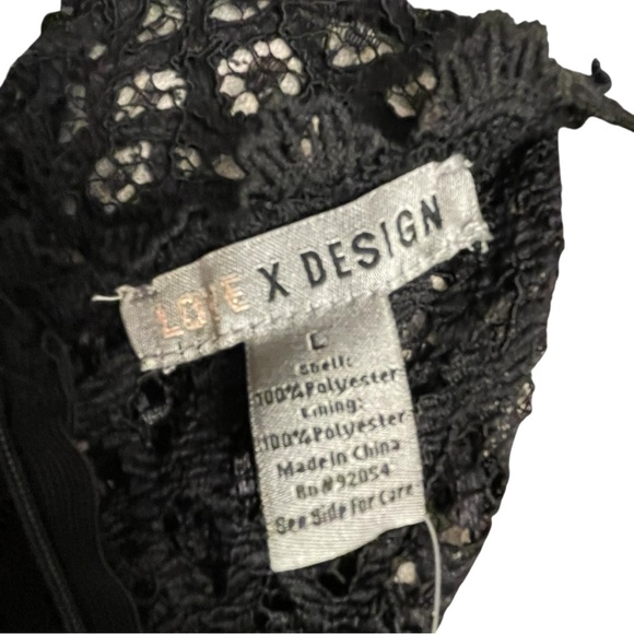 Chic Black Lace Midi Dress - Picture 4 of 6